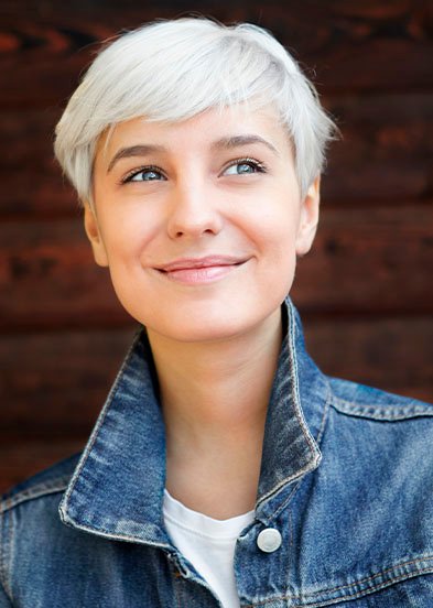 тотал блонд короткие волосы